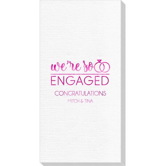 We're So Engaged Deville Guest Towels